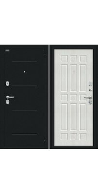 Входная дверь Мило букле черное/bianco veralinga